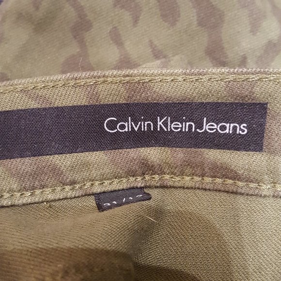 Calvin Klein Jeans Ultimate Skinny Camo Print Stretch Jeans Size 31/12 - Picture 11 of 15